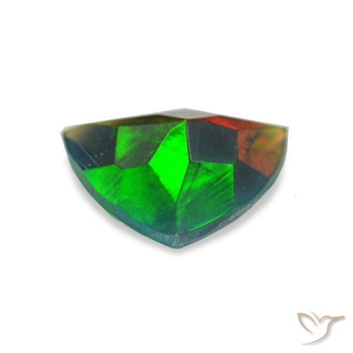 Black Opal Gemstone in 8 x 8 mm (calibrated) Size for Sale, Black Opal Stone in Multicolor Color
