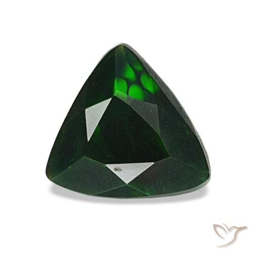1.06 ct Multicolor Black Opal Gemstone, Black Opal Gem in Trillion Facet Shape for Sale.