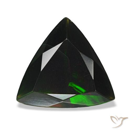 1.28ct Multicolor Black Opal, Trillion, Opaque
