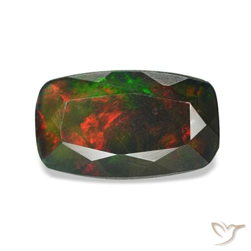 0.71ct Multicolor Black Opal, Round, Opaque