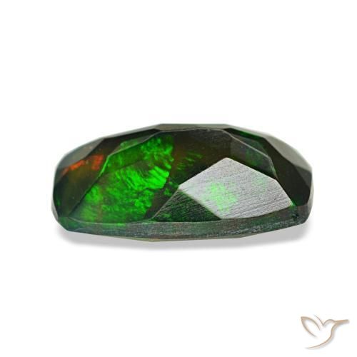 Black Opal Gemstone in 8.5 mm (calibrated) Size for Sale, Black Opal Stone in Multicolor Color