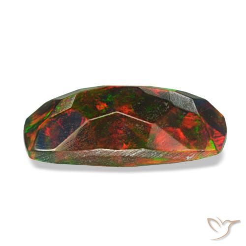 Black Opal Gemstone in 11.4 x 5.6 mm Size for Sale, Black Opal Stone in Multicolor Color