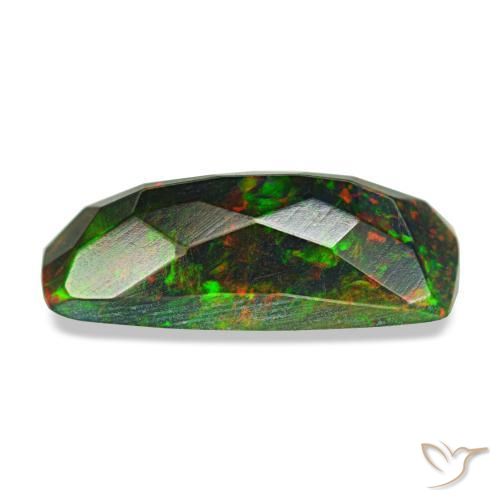 Black Opal Gemstone in 12.2 x 5.4 mm Size for Sale, Black Opal Stone in Multicolor Color