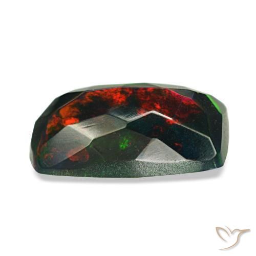 Black Opal Gemstone in 9.7 x 5.5 mm Size for Sale, Black Opal Stone in Multicolor Color