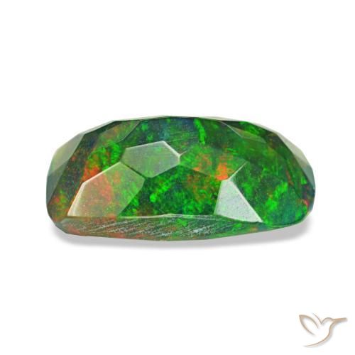 Black Opal Gemstone in 9.5 x 5.3 mm Size for Sale, Black Opal Stone in Multicolor Color