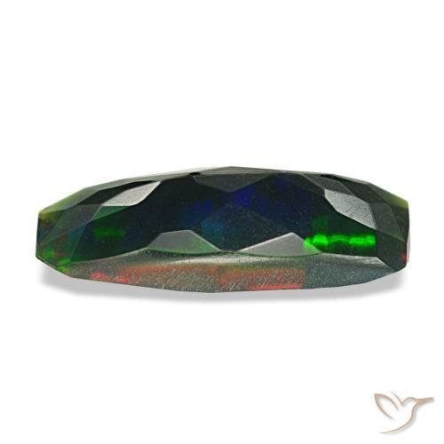 Black Opal Gemstone in 12.4 x 6 mm Size for Sale, Black Opal Stone in Multicolor Color
