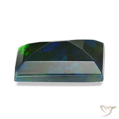 Black Opal Gemstone in 10 x 7 mm (calibrated) Size for Sale, Black Opal Stone in Multicolor Color