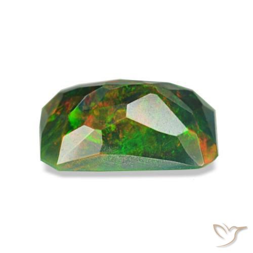 Black Opal Gemstone in 8.7 x 5.7 mm Size for Sale, Black Opal Stone in Multicolor Color
