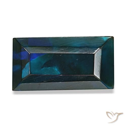 2.54ct Multicolor Black Opal, Baguette, Opaque