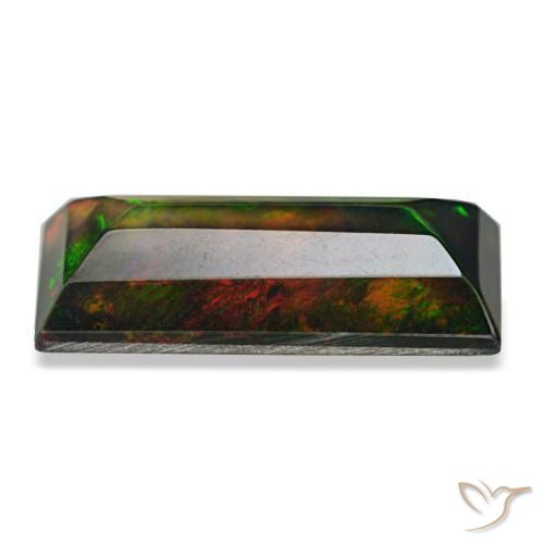 Black Opal Gemstone in 10.8 x 7.2 mm Size for Sale, Black Opal Stone in Multicolor Color