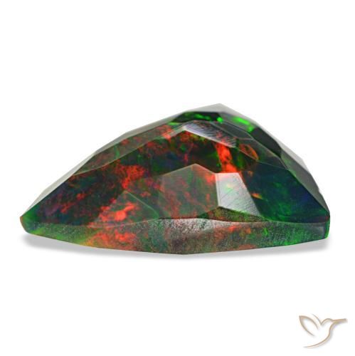 Black Opal Gemstone in 10.5 x 10.2 mm Size for Sale, Black Opal Stone in Multicolor Color