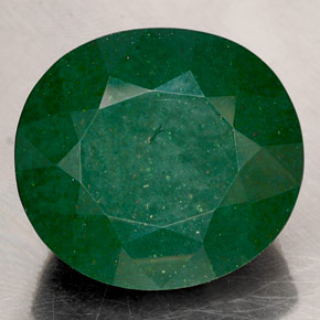 90.45 ct Green Bloodstone Gemstone, Bloodstone Gem in Oval Facet Shape for Sale.