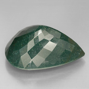 Bloodstone Gemstone in 33.4 x 24.2 mm Size for Sale, Bloodstone Stone in Spotted Green Color