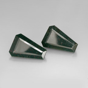 16.94 ct Green Bloodstone Stone, Natural Bloodstone in Fancy-Cut Shape for Sale