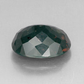 Bloodstone Gemstone in 20 x 15 mm (calibrated) Size for Sale, Bloodstone Stone in Spotted Green Color