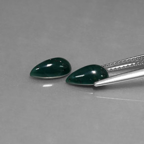 Bloodstone Gemstone in 8.6 x 4.8 mm Size for Sale, Bloodstone Stone in Spotted Green Color