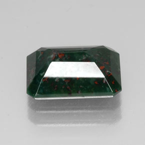 Bloodstone Gemstone in 15.6 x 11.3 mm Size for Sale, Bloodstone Stone in Spotted Green Color