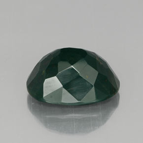 Bloodstone Gemstone in 14.7 x 10.9 mm Size for Sale, Bloodstone Stone in Spotted Green Color