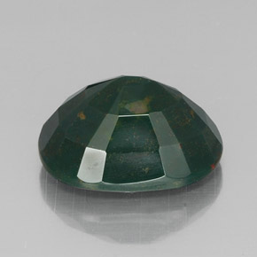 Bloodstone Gemstone in 17.7 x 13.6 mm Size for Sale, Bloodstone Stone in Spotted Green Color