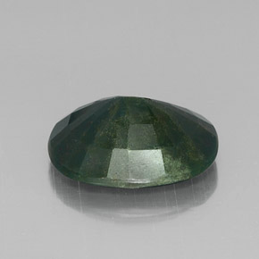 Bloodstone Gemstone in 16.2 x 13.7 mm Size for Sale, Bloodstone Stone in Spotted Green Color