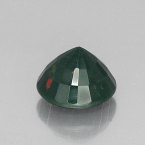 Bloodstone Gemstone in 12 mm (calibrated) Size for Sale, Bloodstone Stone in Spotted Green Color