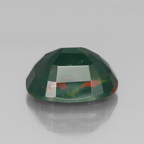 Bloodstone Gemstone in 18 x 13 mm (calibrated) Size for Sale, Bloodstone Stone in Spotted Green Color