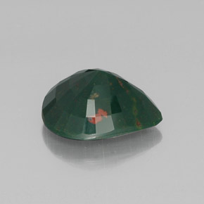 Bloodstone Gemstone in 16.2 x 14 mm Size for Sale, Bloodstone Stone in Spotted Green Color