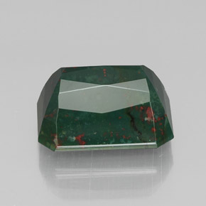 Bloodstone Gemstone in 18 x 13 mm (calibrated) Size for Sale, Bloodstone Stone in Spotted Green Color