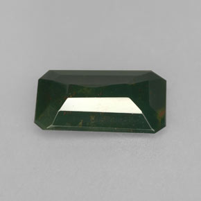 Bloodstone Gemstone in 10.8 x 6.8 mm Size for Sale, Bloodstone Stone in Spotted Green Color