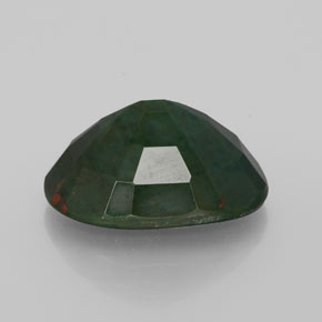 Bloodstone Gemstone in 16 x 12 mm (calibrated) Size for Sale, Bloodstone Stone in Spotted Green Color