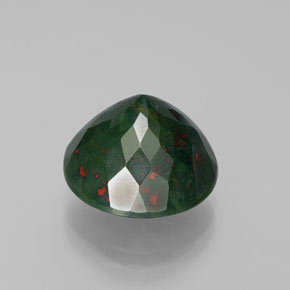 Bloodstone Gemstone in 13 mm (calibrated) Size for Sale, Bloodstone Stone in Spotted Green Color