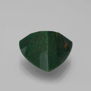 Bloodstone Gemstone in 14 x 14 mm (calibrated) Size for Sale, Bloodstone Stone in Spotted Green Color