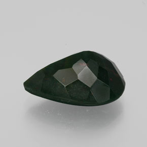 Bloodstone Gemstone in 17 x 12 mm Size for Sale, Bloodstone Stone in Spotted Green Color
