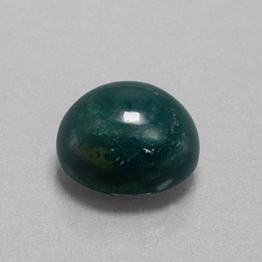 10.3 carat Oval 14x12 mm Natural and Untreated Green Bloodstone Gemstone