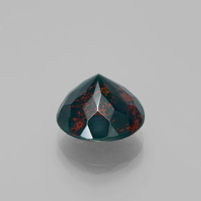 Bloodstone Gemstone in 12 mm (calibrated) Size for Sale, Bloodstone Stone in Spotted Green Color