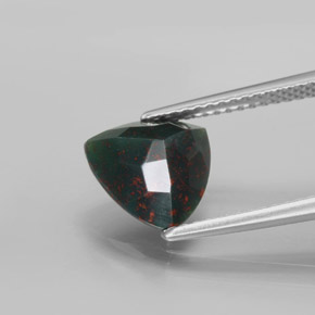 Bloodstone Gemstone in 9 x 9 mm (calibrated) Size for Sale, Bloodstone Stone in Spotted Green Color