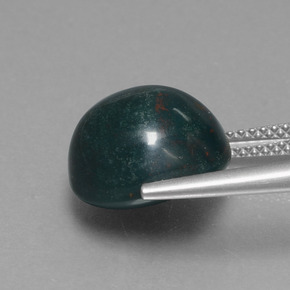 Bloodstone Gemstone in 12 mm (calibrated) Size for Sale, Bloodstone Stone in Bluish Green Color