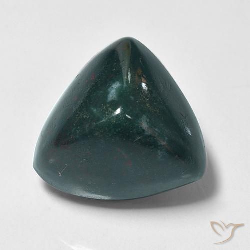 10.36 ct Trillion Bloodstone, 14.3 x 14.1 mm From Madagascar, Photo A
