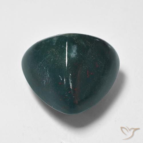 Bloodstone Gemstone in 14 x 14 mm (calibrated) Size for Sale, Bloodstone Stone in Bluish Green Color