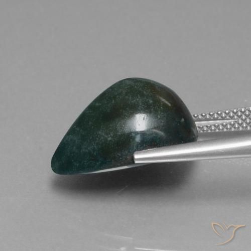 Bloodstone Gemstone in 16 x 12 mm (calibrated) Size for Sale, Bloodstone Stone in Forest Green Color