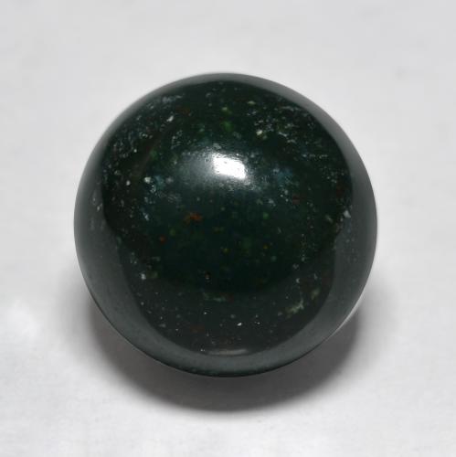Verde bosque Piedra de Sangre Gema - 7.5ct Cabujón Redondo (ID: 408872)
