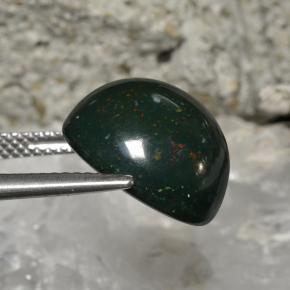 Bloodstone Gemstone in 14 mm (calibrated) Size for Sale, Bloodstone Stone in Multicolor Green Color