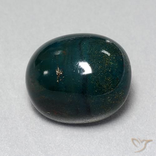 10.52 ct Multicolor Bloodstone Stone, Natural Bloodstone in Oval Cabochon Shape for Sale