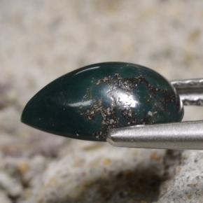 Bloodstone Gemstone in 10 x 7 mm (calibrated) Size for Sale, Bloodstone Stone in Green Color