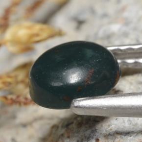 Bloodstone Gemstone in 6.3 mm Size for Sale, Bloodstone Stone in Green Color