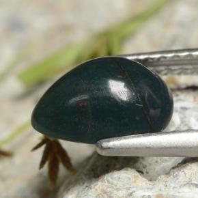Bloodstone Gemstone in 9 x 6.9 mm Size for Sale, Bloodstone Stone in Green Color