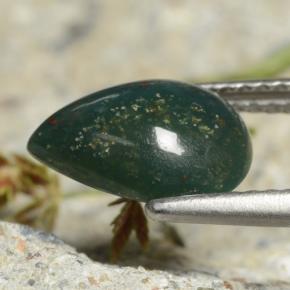 Bloodstone Gemstone in 10.5 x 7.7 mm Size for Sale, Bloodstone Stone in Green Color
