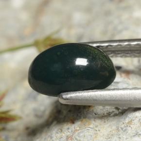 Bloodstone Gemstone in 7.8 x 5.1 mm Size for Sale, Bloodstone Stone in Green Color