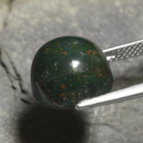 Bloodstone Gemstone in 12 mm (calibrated) Size for Sale, Bloodstone Stone in Deep Green Color