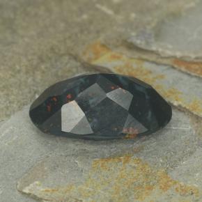 Bloodstone Gemstone in 13.7 x 8.1 mm Size for Sale, Bloodstone Stone in Spotted Green Color